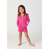 Coastal Waves Full Sleeve Zip Hoodie, Dahlia - Sweatshirts - 3