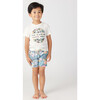 Rio Floral Crew Neck Tee, White - Tees - 2