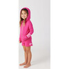 Coastal Waves Full Sleeve Zip Hoodie, Dahlia - Sweatshirts - 4