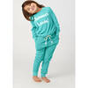 Loop Terry Drawstring Jogger, Turquoise - Sweatpants - 4