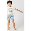 Rio Floral Crew Neck Tee, White - Tees - 3