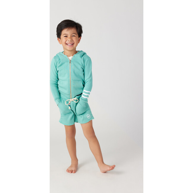 Coastal Waves Full Sleeve Zip Hoodie, Pool - Sweatshirts - 3