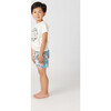 Rio Floral Crew Neck Tee, White - Tees - 4