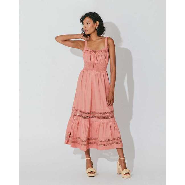 Women's Avalon Midi Dress, Rose - Dresses - 2