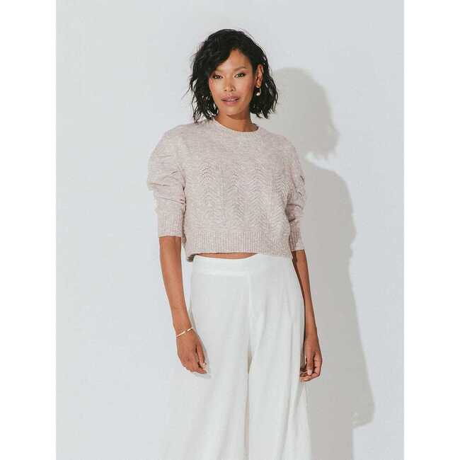Women's Ava Sweater, Marled Rose - Sweaters - 2