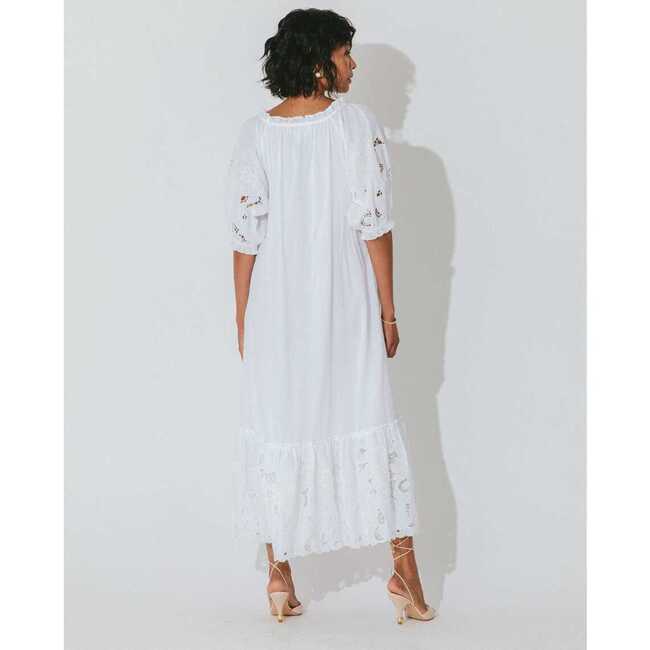 Women's Marin Midi Dress, Bright White - Dresses - 3