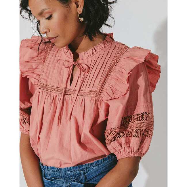 Women's Bridget Blouse, Rose - Blouses - 5