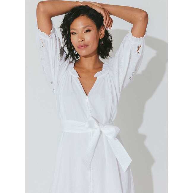 Women's Marin Midi Dress, Bright White - Dresses - 6