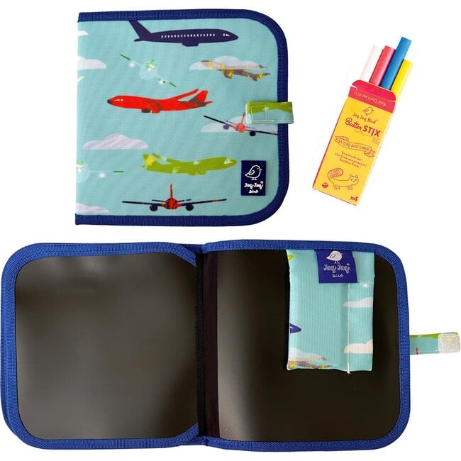 Reusable Erasable ABC Chalk Board and Airplane Doodle Book Bundle, multi - Developmental Toys - 4
