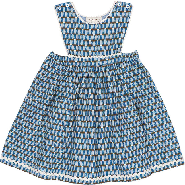 Jupiter Baby Geo Print Dress, Blue
