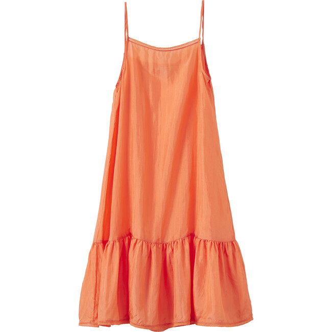 Grape Ruffled Hem Slip Dress, Peach - Dresses - 1