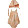 Lavendula Baby Seersucker Polka Dot Set, Orange - Mixed Apparel Set - 1 - thumbnail