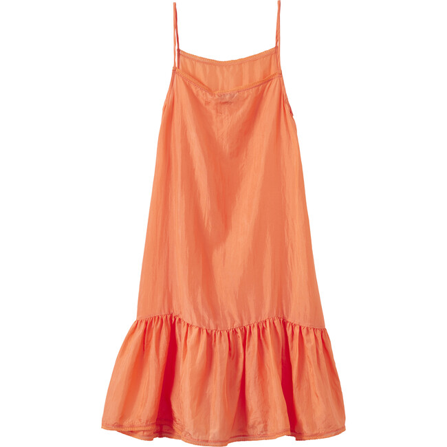Grape Ruffled Hem Slip Dress, Peach - Dresses - 2
