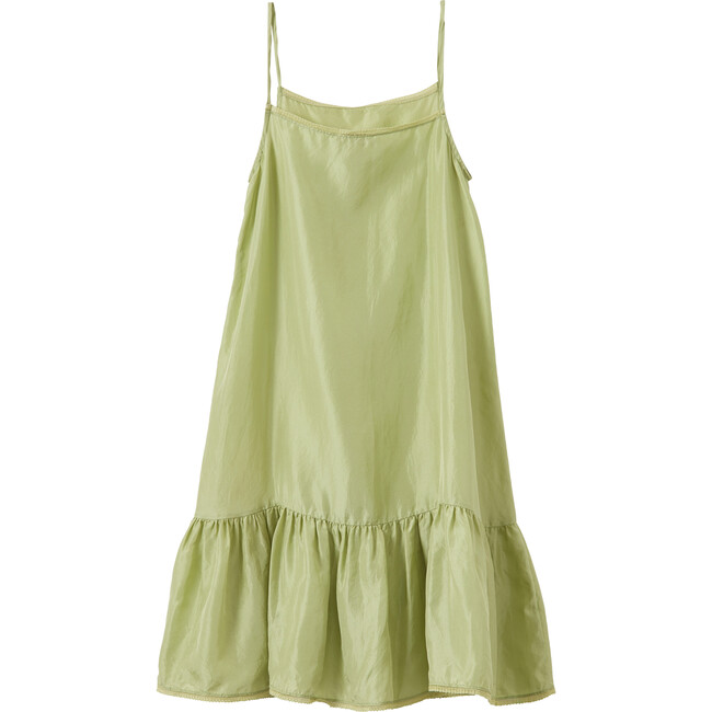 Grape Ruffled Hem Slip Dress, Almond - Dresses - 2