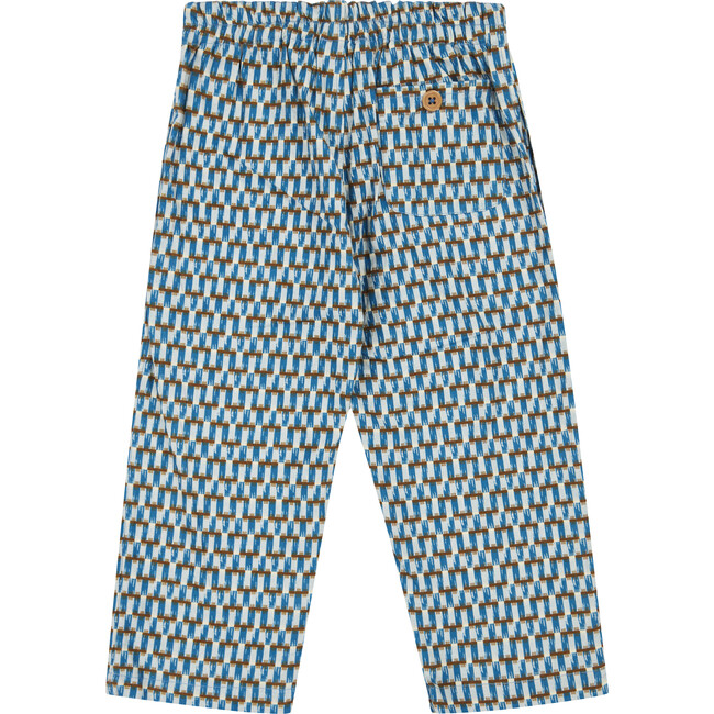 Ficus Geo Print Trouser, Blue - Pants - 2