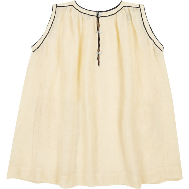 Ginger Sleeveless Dress, Beige - Dresses - 2