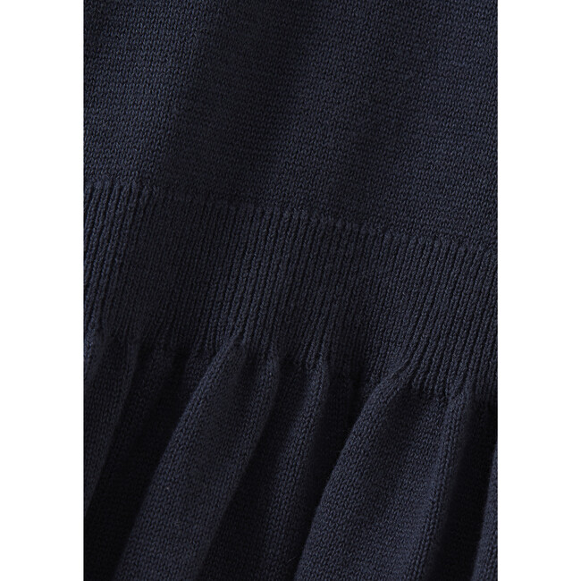 Soybean Puff Sleeve Dress, Navy - Dresses - 3