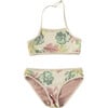 Field Of Flowers Print Reversible Bikini, Multicolors - Two Pieces - 1 - thumbnail