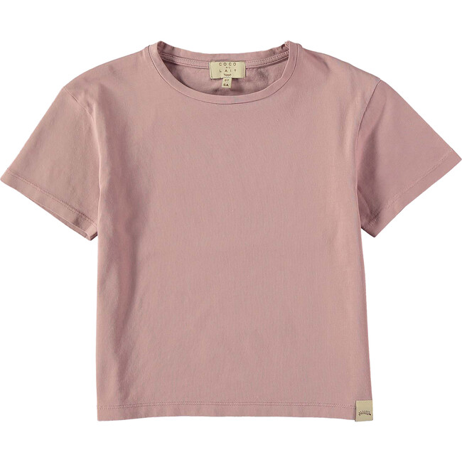 Baby Plain Colour Round Neck Short Sleeve T-Shirt, Lavanda