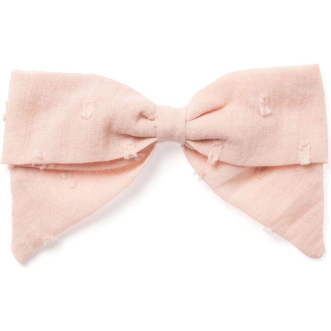 Spring-Style Alligator Clip Small Solid Bow, Light Pink