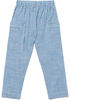 Desert Gingham Rolled Cuff Pull-On Pants, Blue - Pants - 1 - thumbnail