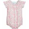 Ruched Bubble, Melody Floral on Coral - Rompers - 1 - thumbnail