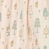 Ruched Romper, Birthday Cake on Coral - Rompers - 2