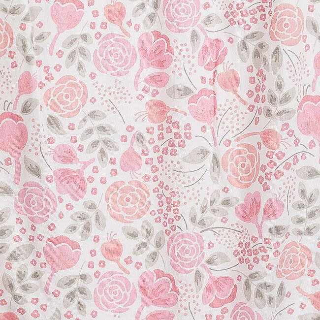 Ruched Bubble, Melody Floral on Coral - Rompers - 2