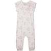Bow Romper, Vintage Hawaii Floral on White - Rompers - 1 - thumbnail