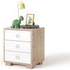 Cabana Ring Pull Nightstand, Cerused Oak And White - Nightstands - 1 - thumbnail