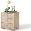 Cabana Ring Pull Nightstand, Cerused Oak - Nightstands - 1 - thumbnail