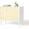 Savannah 5-Drawer Honeycomb Pull Dresser, Sunshine - Dressers - 1 - thumbnail