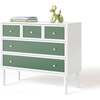 Savannah 5-Drawer Honeycomb Pull Dresser, Fern - Dressers - 1 - thumbnail