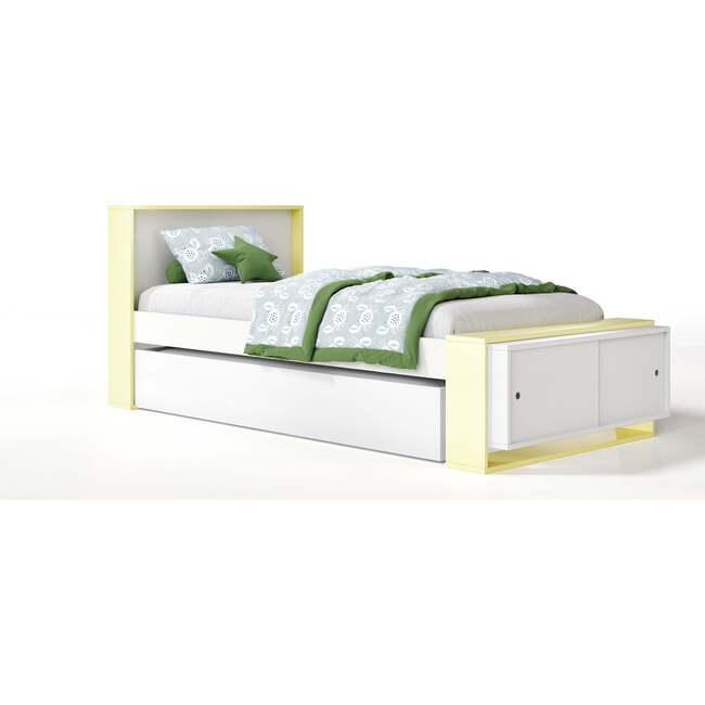 Austin Low Footboard Bed And Trundle, Sunshine