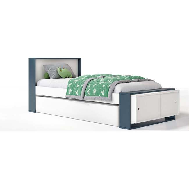 Austin Low Footboard Bed And Trundle, Midnight