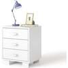 Austin Block Pull Nightstand, White Maple - Nightstands - 1 - thumbnail