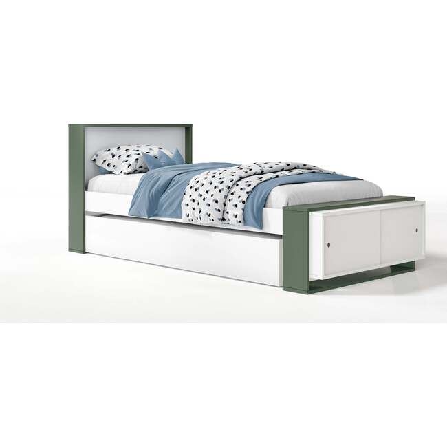 Austin Low Footboard Bed And Trundle, Fern