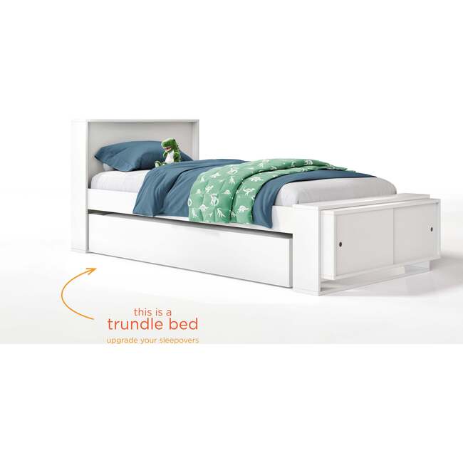 Austin Low Footboard Bed And Trundle, Midnight - Beds - 2