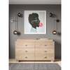 Austin Doublewide 6-Drawer Block Pull Dresser, White Maple - Dressers - 2