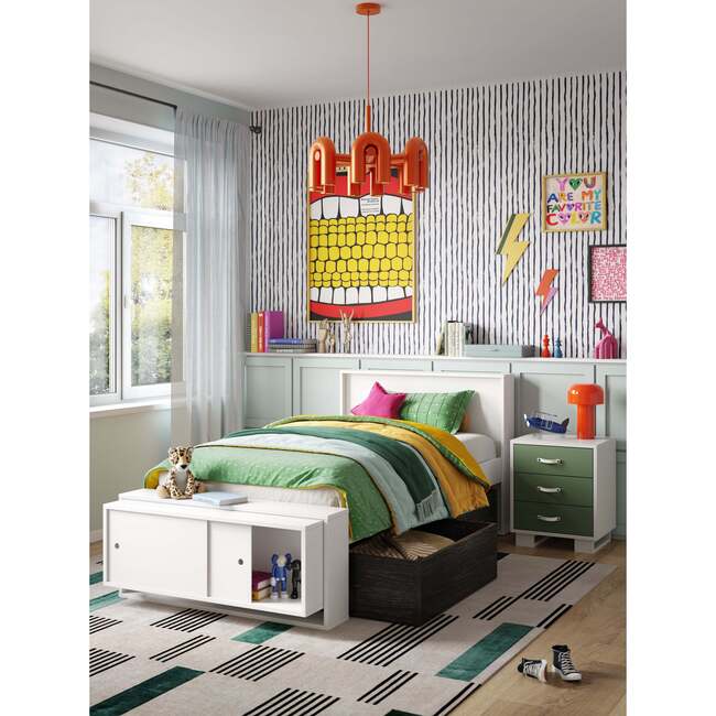 Austin Low Footboard Bed And Trundle, Sunshine - Beds - 3