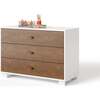Austin 3-Drawer Block Pull Dresser, Natural Walnut - Dressers - 1 - thumbnail