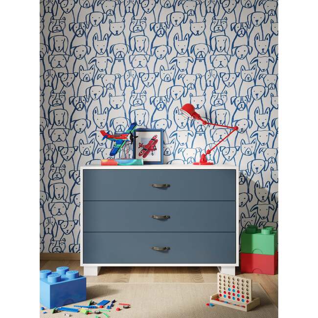 Austin 3-Drawer Block Pull Dresser, Fern