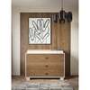 Austin 3-Drawer Block Pull Dresser, Natural Walnut - Dressers - 2