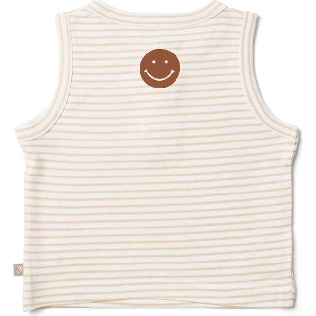 Viscose from Bamboo Organic Cotton Toddler Tank Top, Happy Stripe
