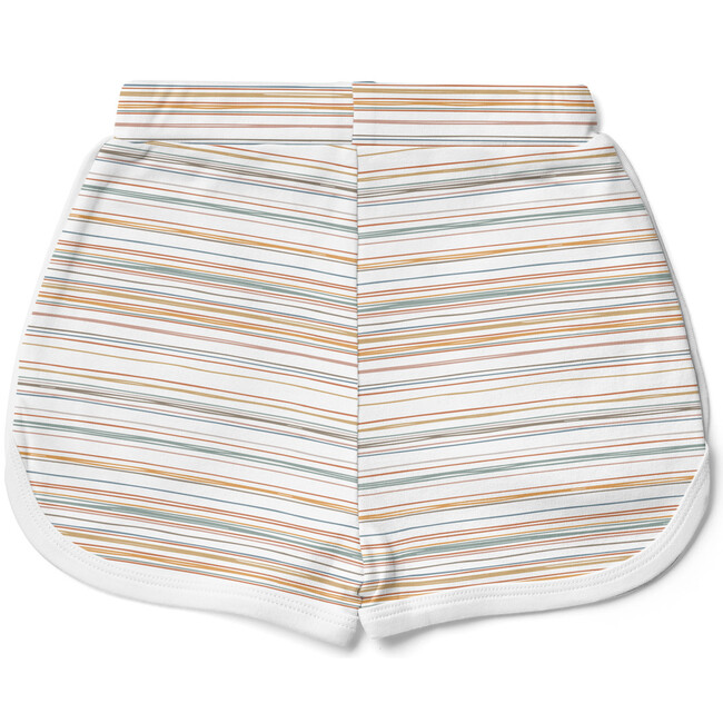 Viscose from Bamboo Organic Cotton Kids Shorts, Boardwalk Stripe