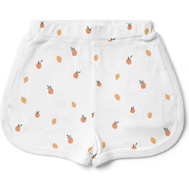 Viscose from Bamboo Organic Cotton Kids Shorts, Citrus - Shorts - 1