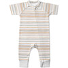 Viscose from Bamboo Organic Cotton S/S Romper, Boardwalk Stripe - One Pieces - 1 - thumbnail