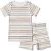 Viscose from Bamboo Organic Cotton Biker Set, Boardwalk Stripe - Mixed Apparel Set - 1 - thumbnail