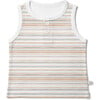 Viscose from Bamboo Organic Cotton Kids Tank Top, Boardwalk Stripe - Shirts - 1 - thumbnail