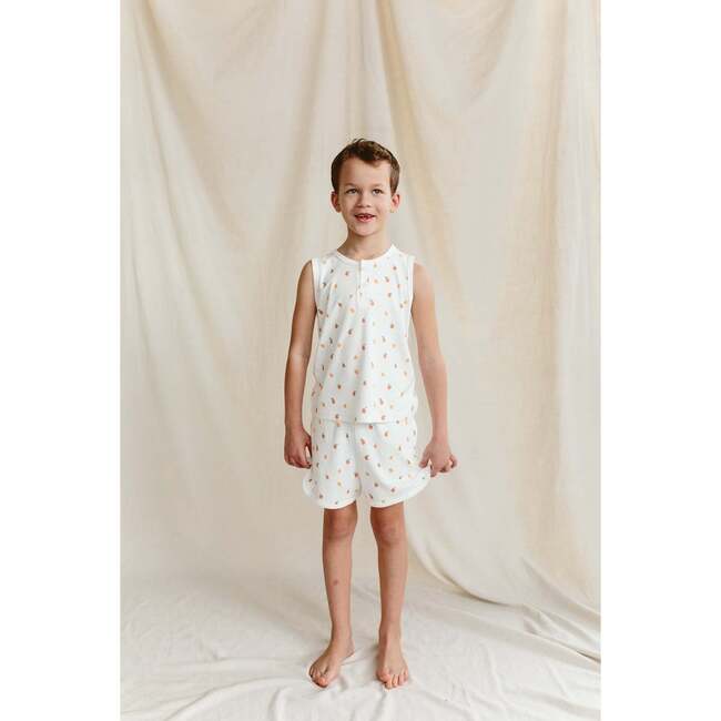 Viscose from Bamboo Organic Cotton Baby Shorts, Citrus - Shorts - 4